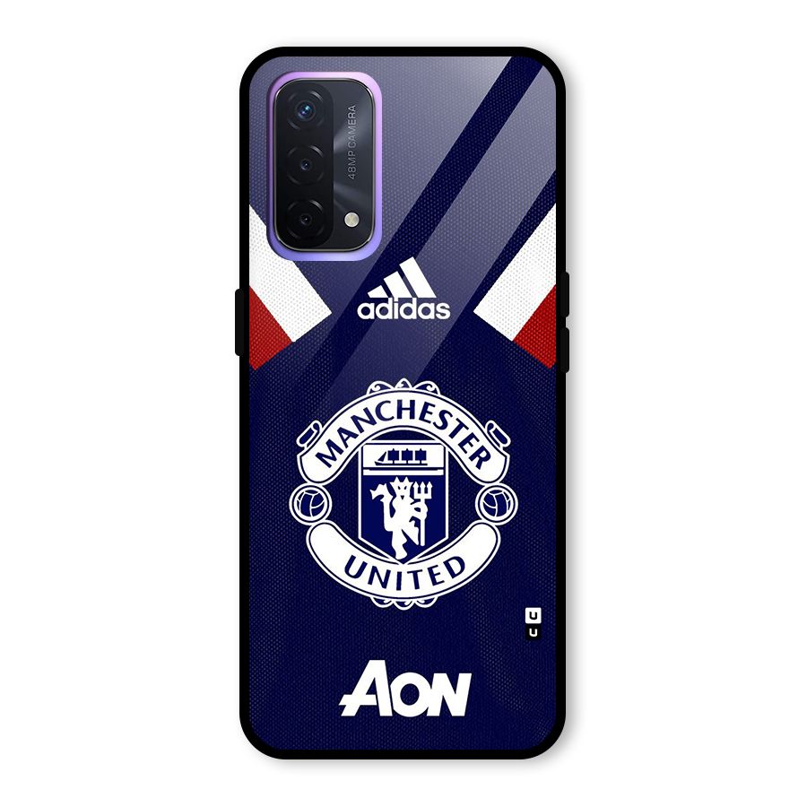 Manchester Jersy Glass Back Case for Oppo A74 5G