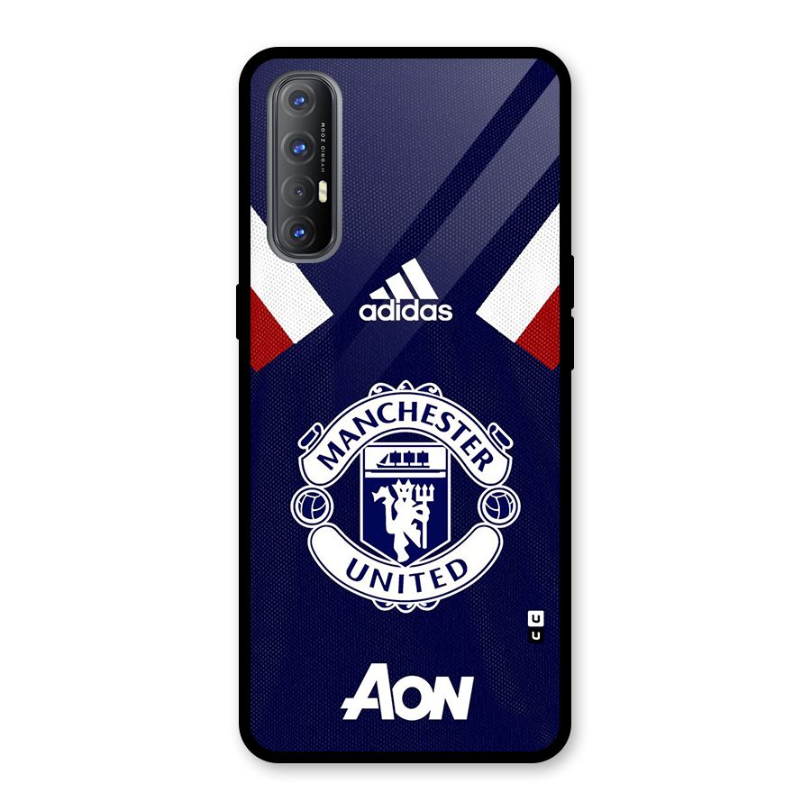Manchester Jersy Glass Back Case for Oppo Reno3 Pro