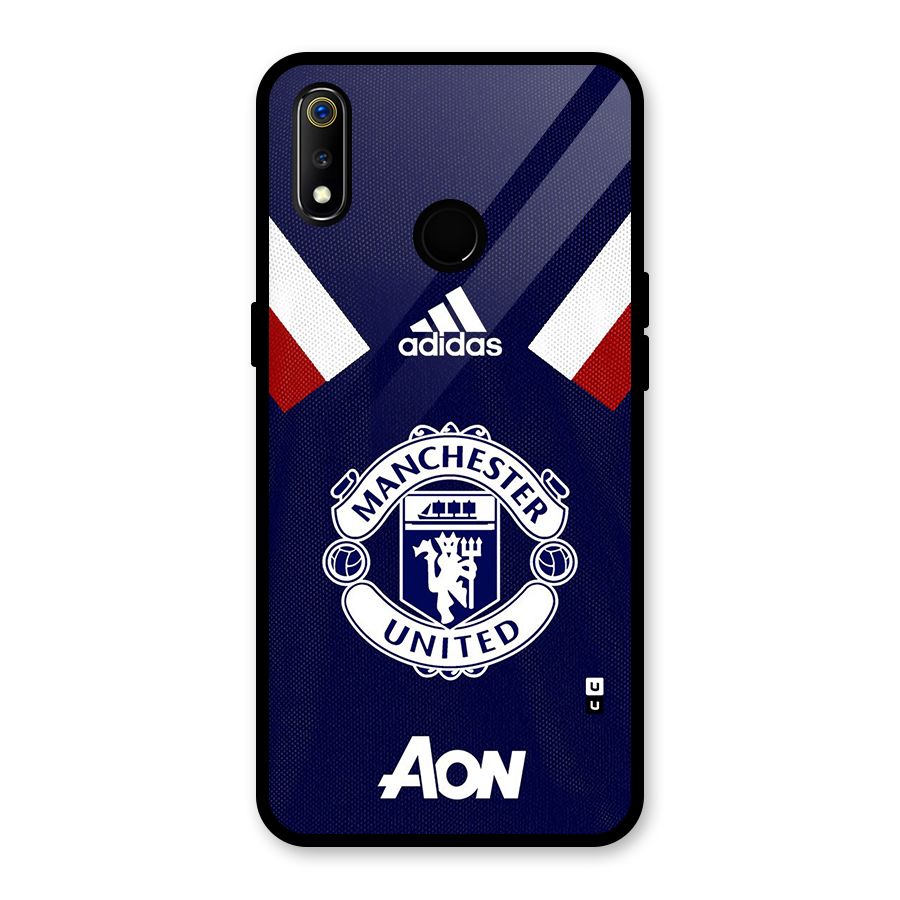 Manchester Jersy Glass Back Case for Realme 3i