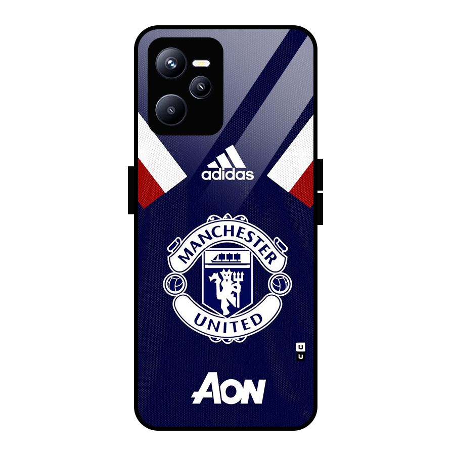 Manchester Jersy Glass Back Case for Realme C35