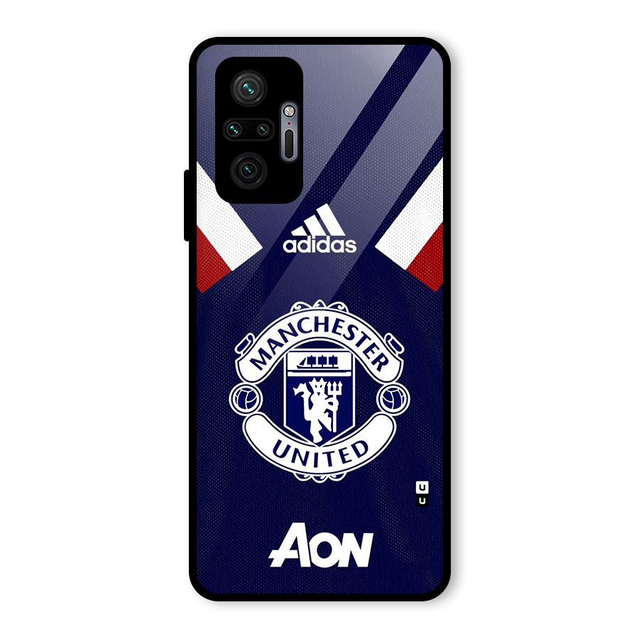 Manchester Jersy Glass Back Case for Redmi Note 10 Pro