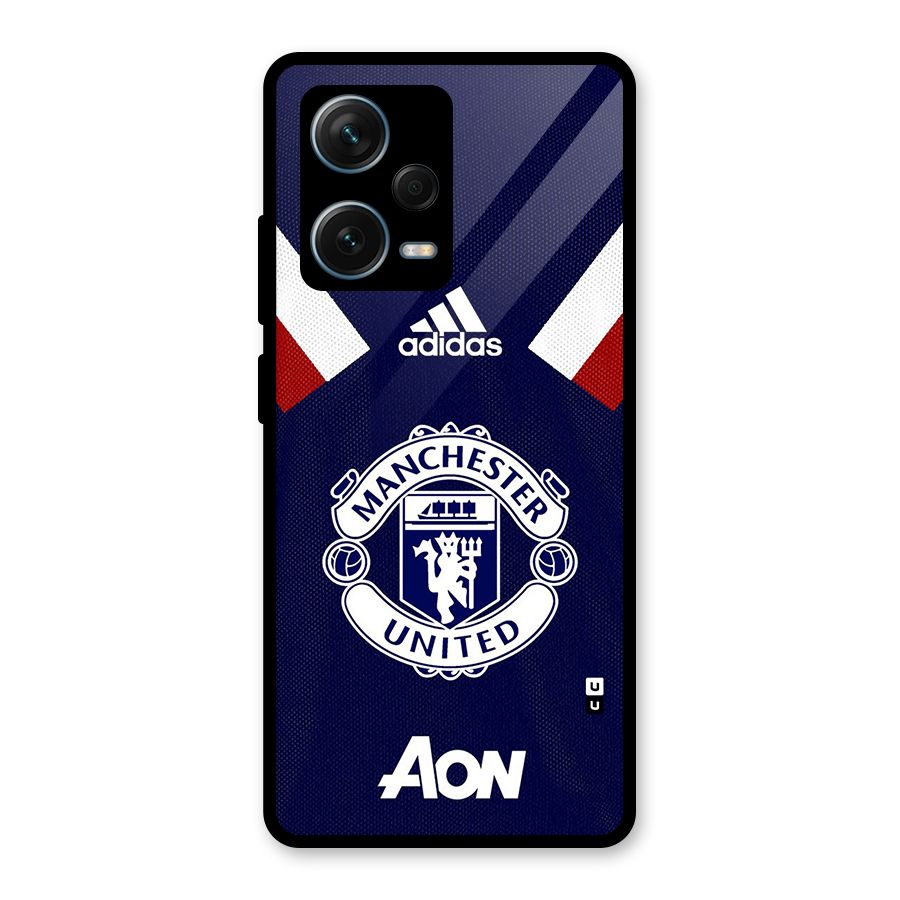 Manchester Jersy Glass Back Case for Redmi Note 12 Pro Plus 5G