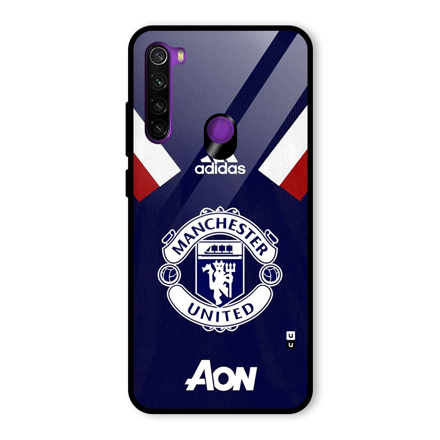 Manchester Jersy Glass Back Case for Redmi Note 8