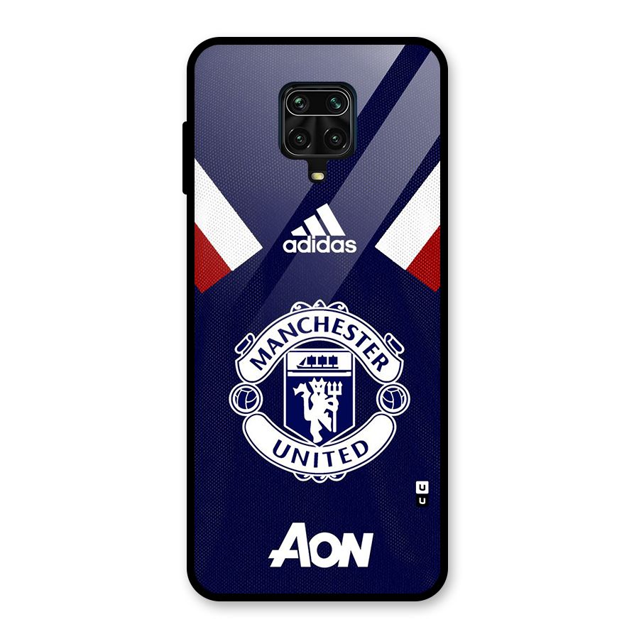 Manchester Jersy Glass Back Case for Redmi Note 9 Pro