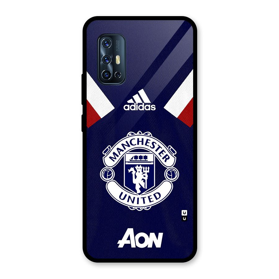 Manchester Jersy Glass Back Case for Vivo V17
