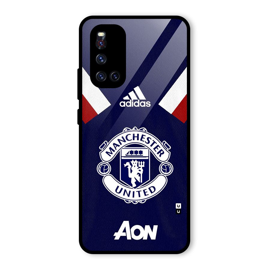 Manchester Jersy Glass Back Case for Vivo V19