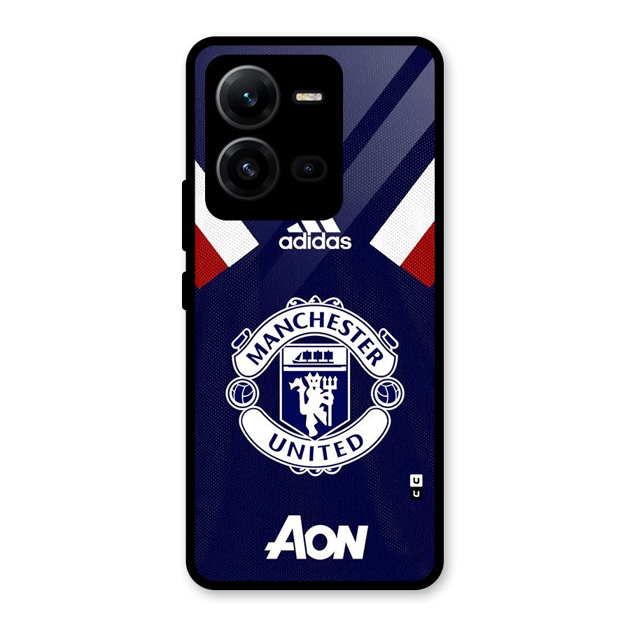 Manchester Jersy Glass Back Case for Vivo V25