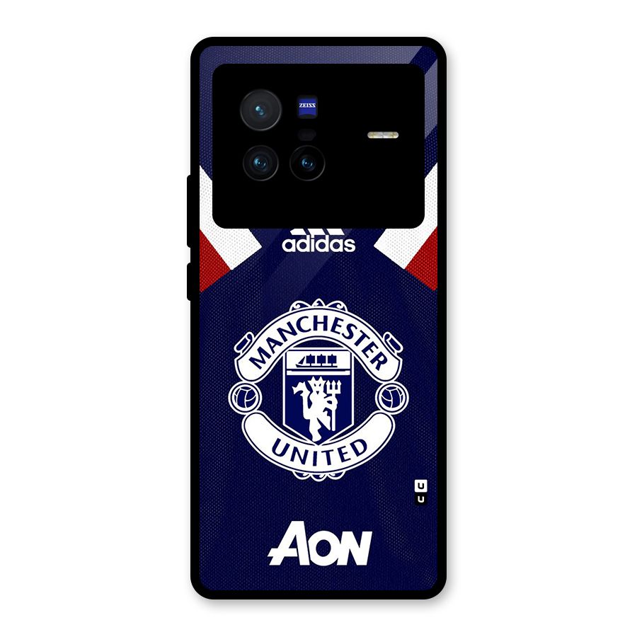 Manchester Jersy Glass Back Case for Vivo X80