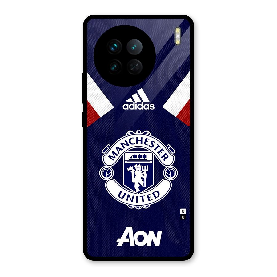 Manchester Jersy Glass Back Case for Vivo X90