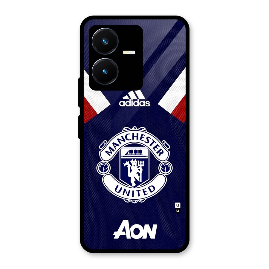 Manchester Jersy Glass Back Case for Vivo Y22s