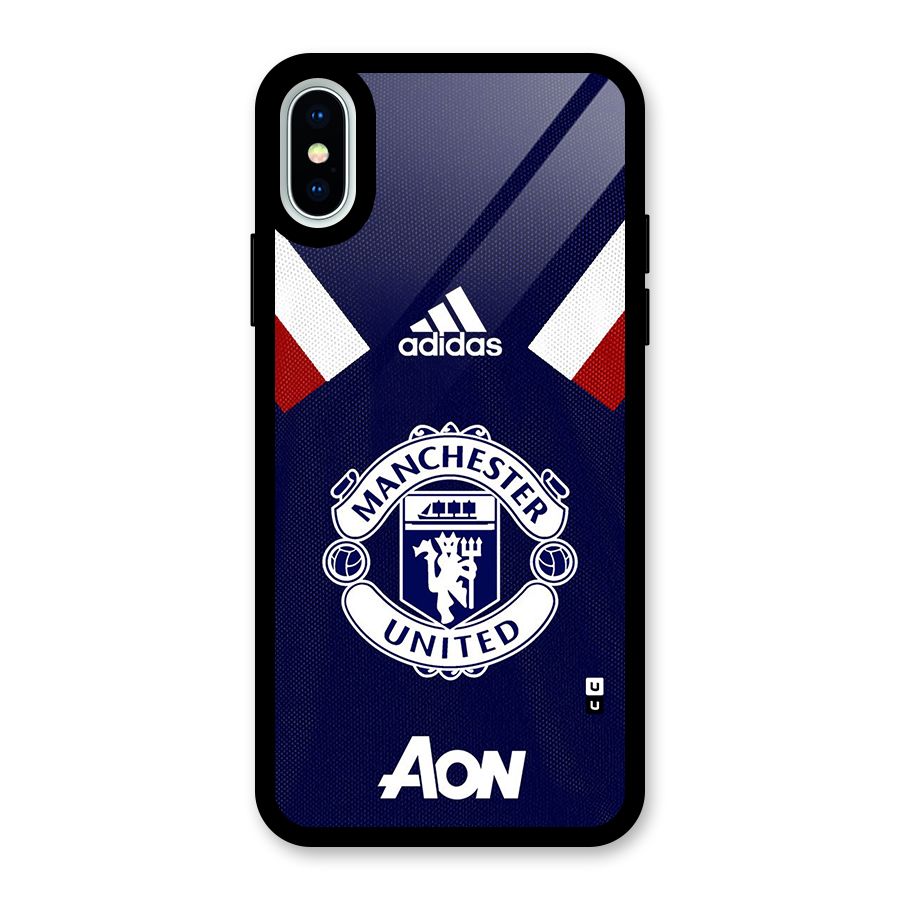 Manchester Jersy Glass Back Case for iPhone XS