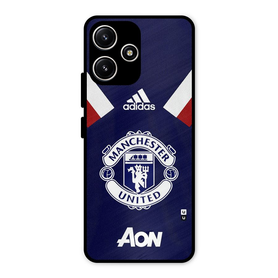 Manchester Jersy Metal Back Case for Poco M6 Pro