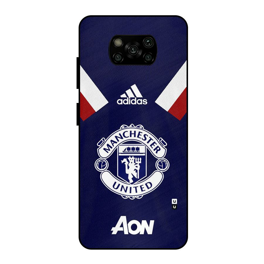 Manchester Jersy Metal Back Case for Poco X3