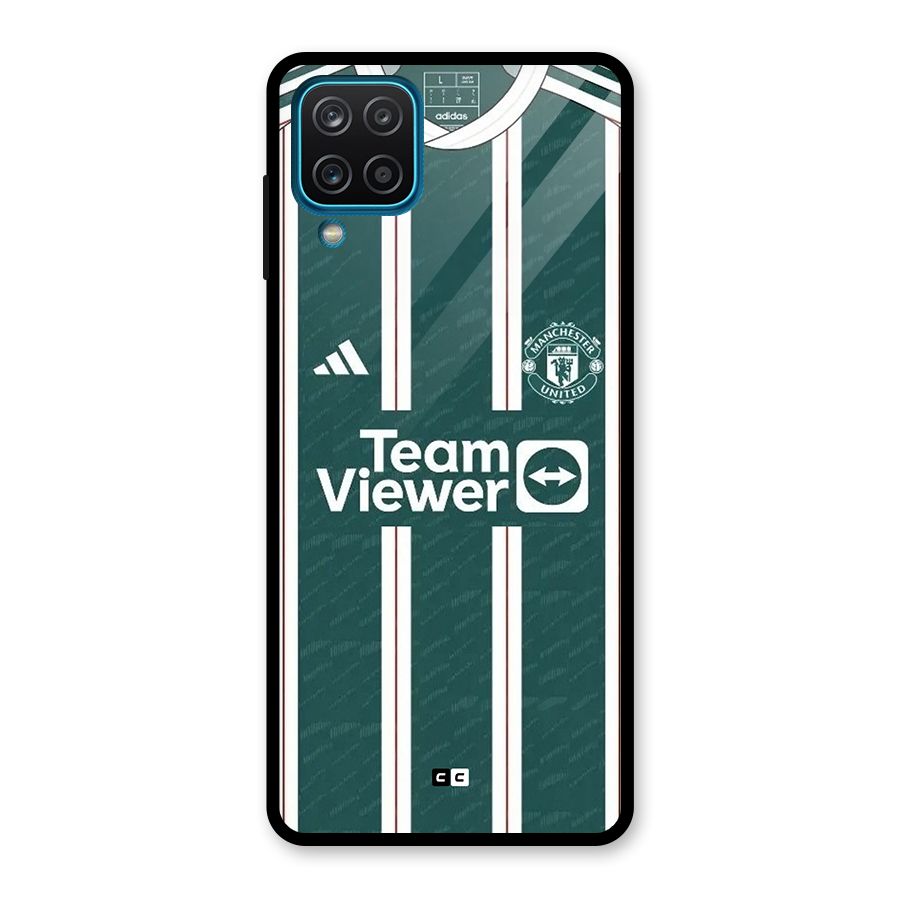 Manchester Team jersey Glass Back Case for Galaxy A12