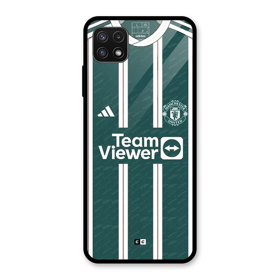 Manchester Team jersey Glass Back Case for Galaxy A22 5G