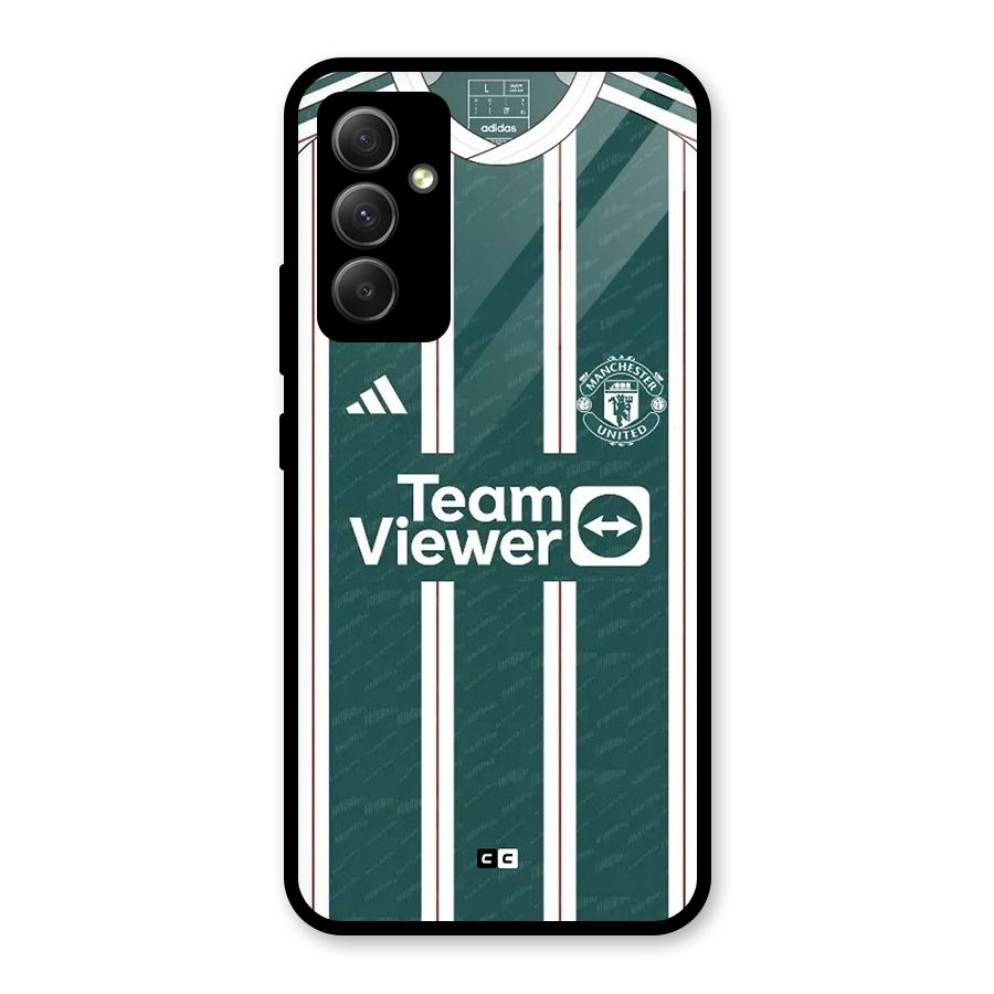 Manchester Team jersey Glass Back Case for Galaxy A34