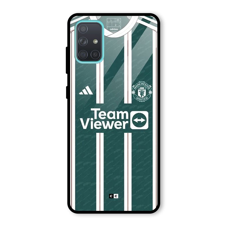 Manchester Team jersey Glass Back Case for Galaxy A71