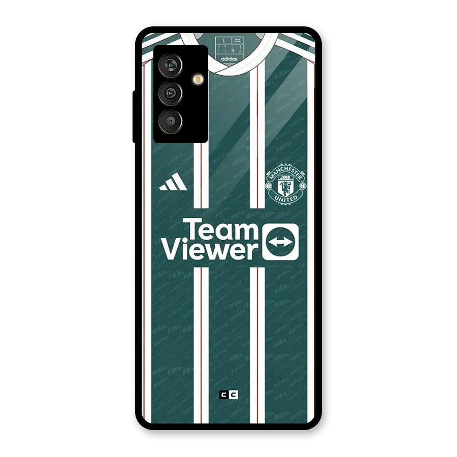 Manchester Team jersey Glass Back Case for Galaxy M13