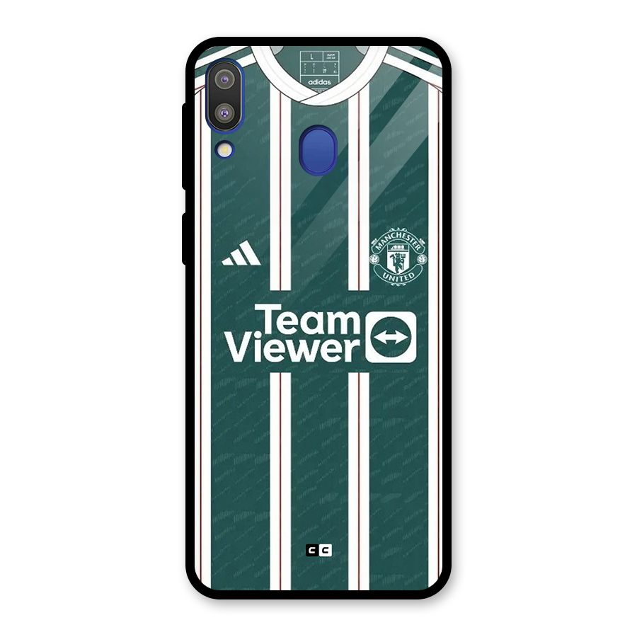 Manchester Team jersey Glass Back Case for Galaxy M20
