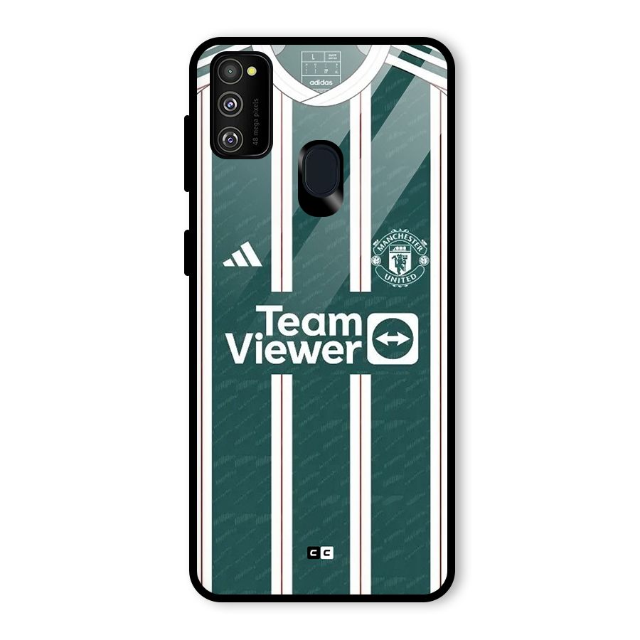 Manchester Team jersey Glass Back Case for Galaxy M30s