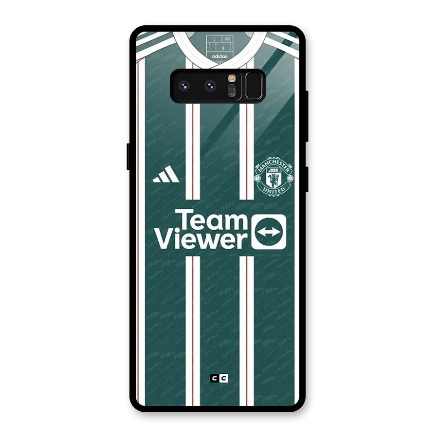 Manchester Team jersey Glass Back Case for Galaxy Note 8