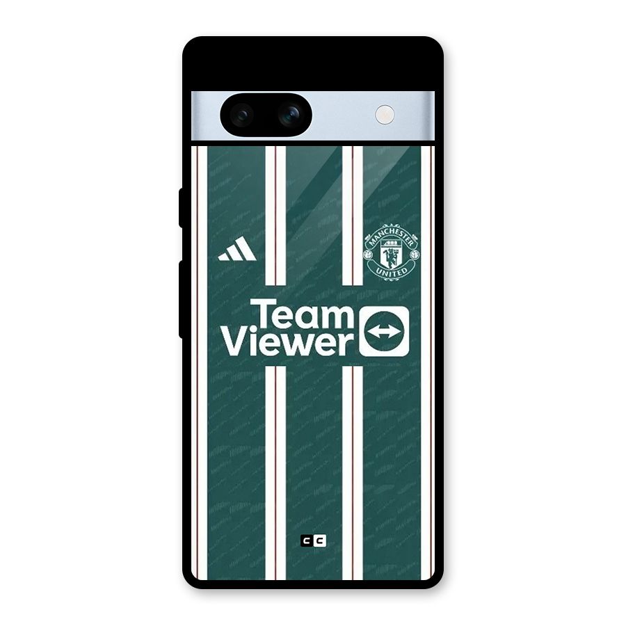 Manchester Team jersey Glass Back Case for Google Pixel 7a