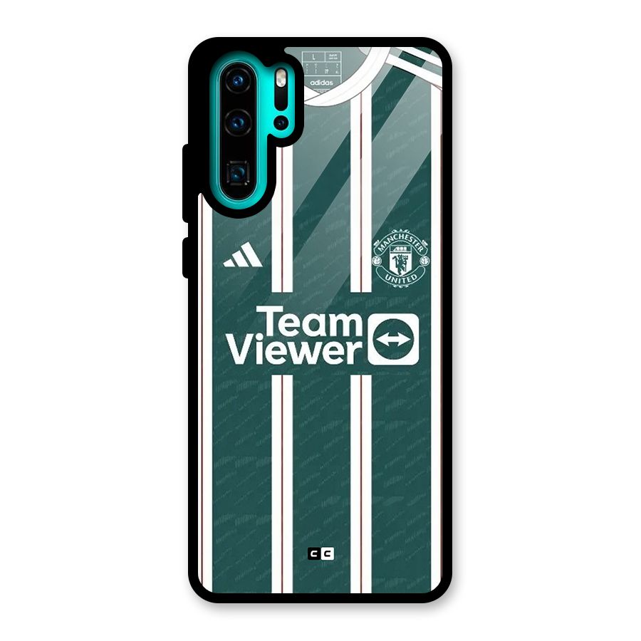 Manchester Team jersey Glass Back Case for Huawei P30 Pro