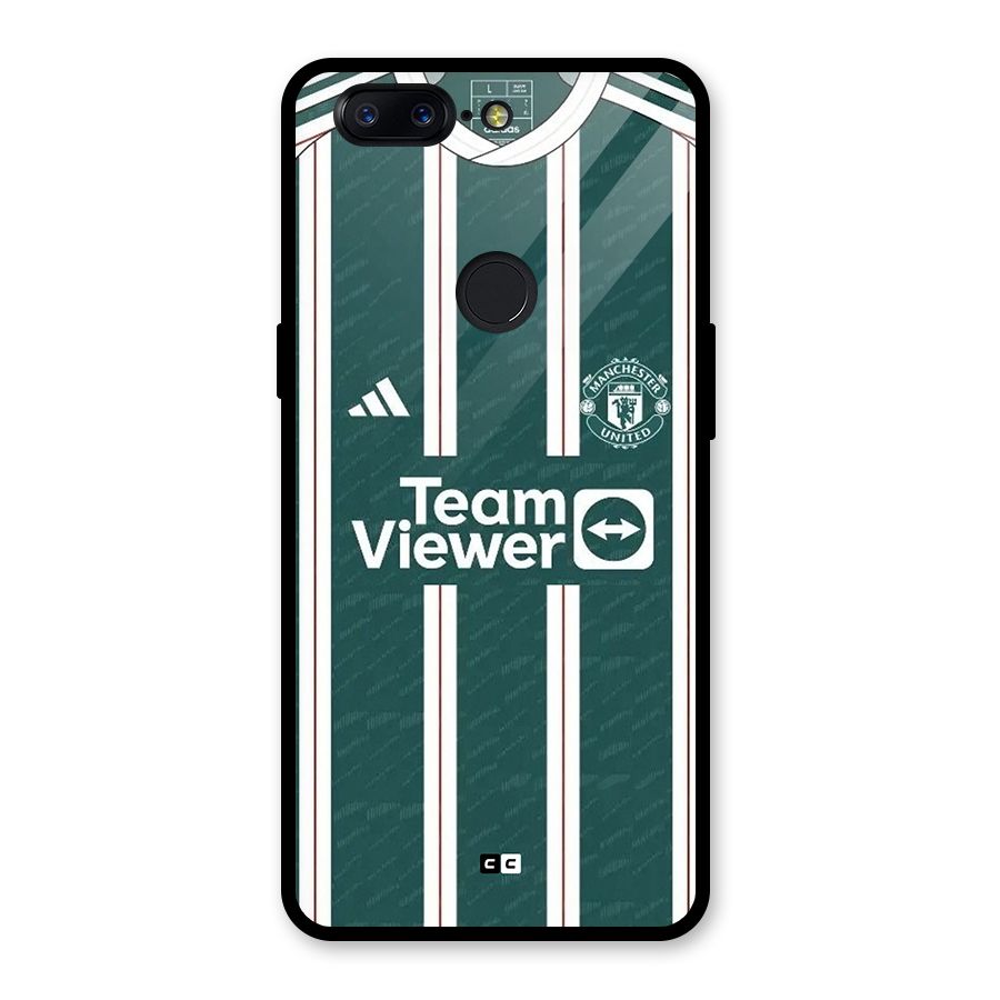 Manchester Team jersey Glass Back Case for OnePlus 5T