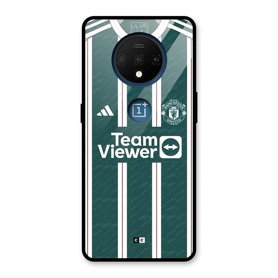 Manchester Team jersey Glass Back Case for OnePlus 7T