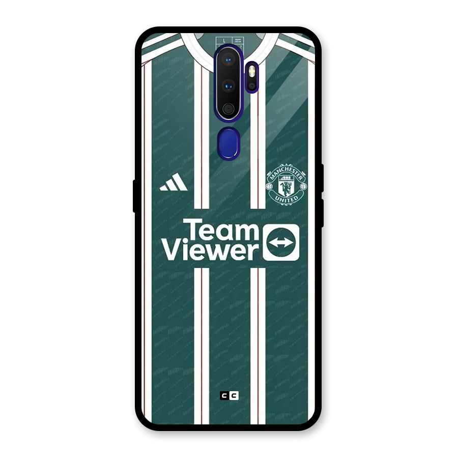 Manchester Team jersey Glass Back Case for Oppo A9 (2020)
