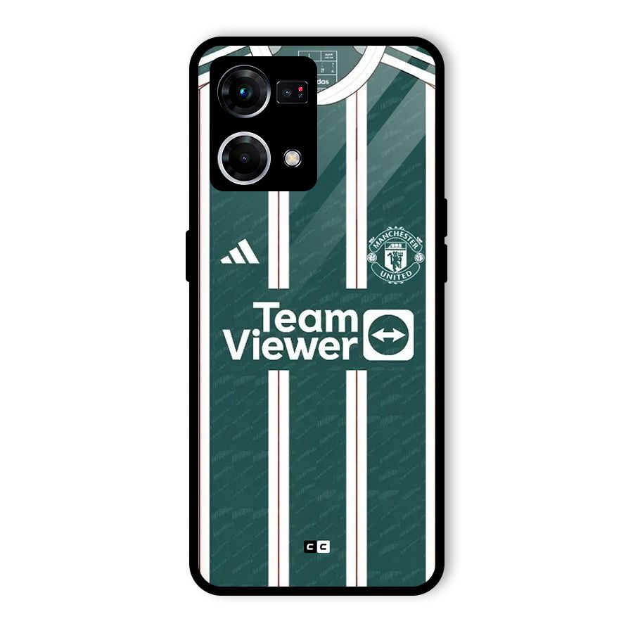 Manchester Team jersey Glass Back Case for Oppo F21s Pro 4G
