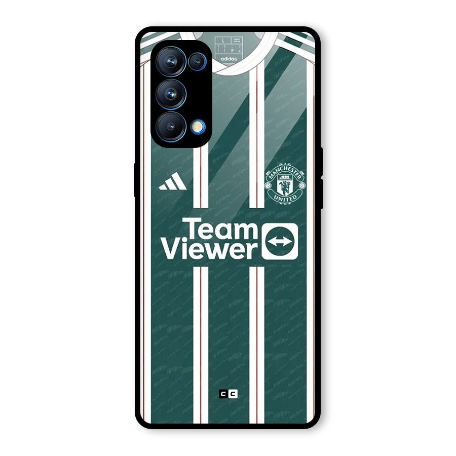 Manchester Team jersey Glass Back Case for Oppo Reno5 Pro 5G