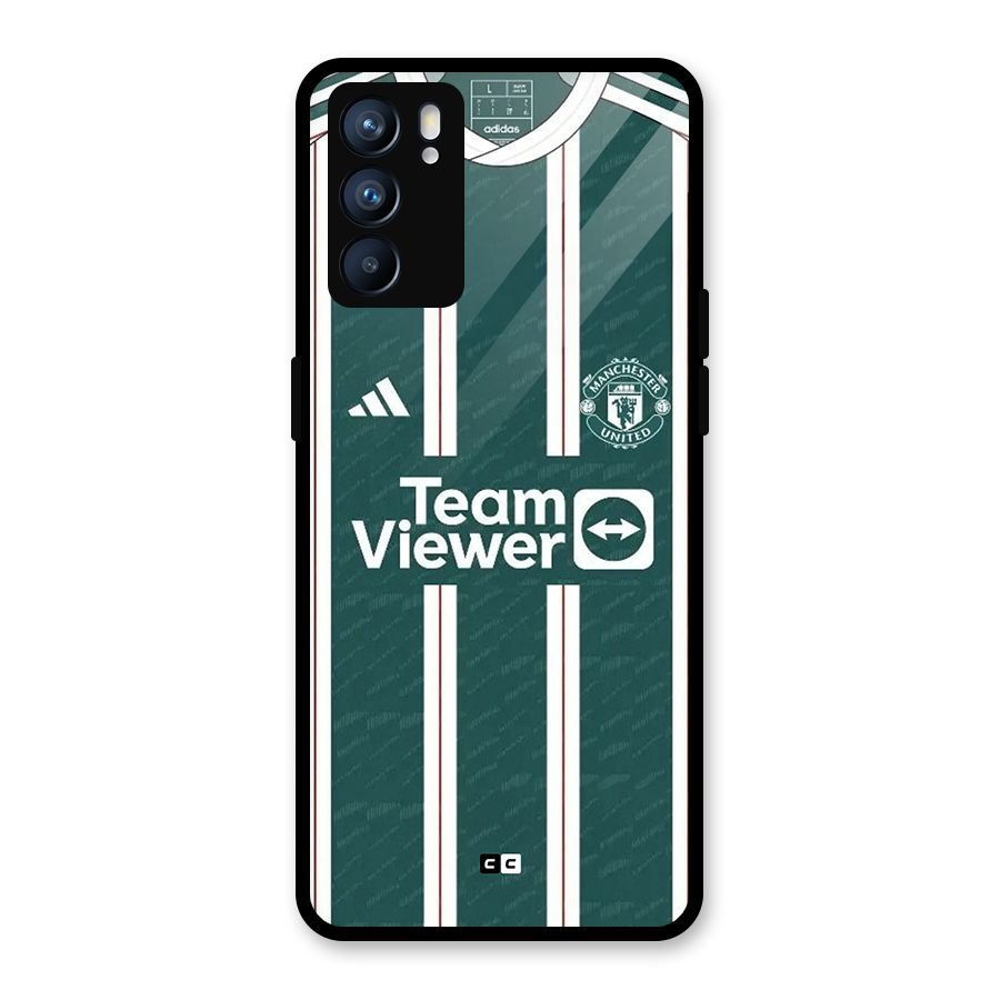 Manchester Team jersey Glass Back Case for Oppo Reno6 5G