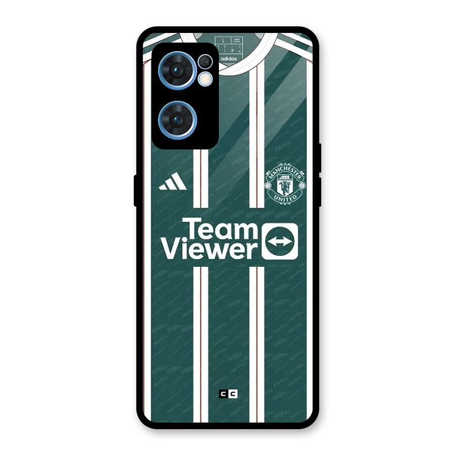 Manchester Team jersey Glass Back Case for Oppo Reno7 5G