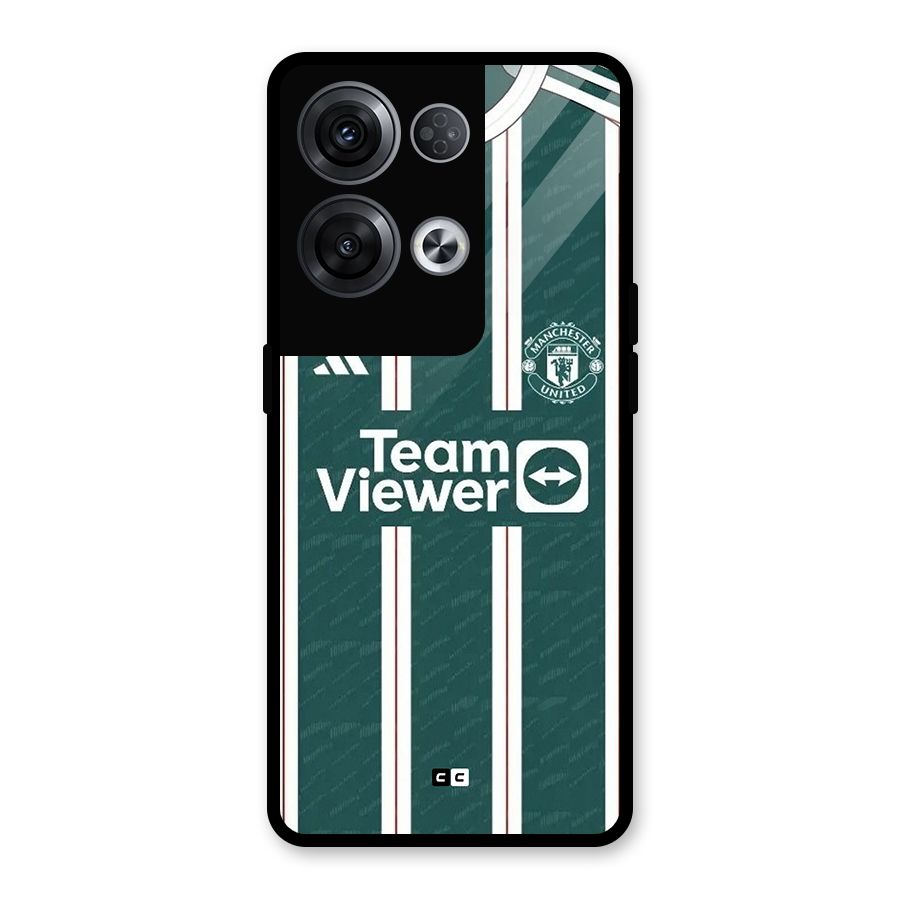 Manchester Team jersey Glass Back Case for Oppo Reno8 Pro 5G