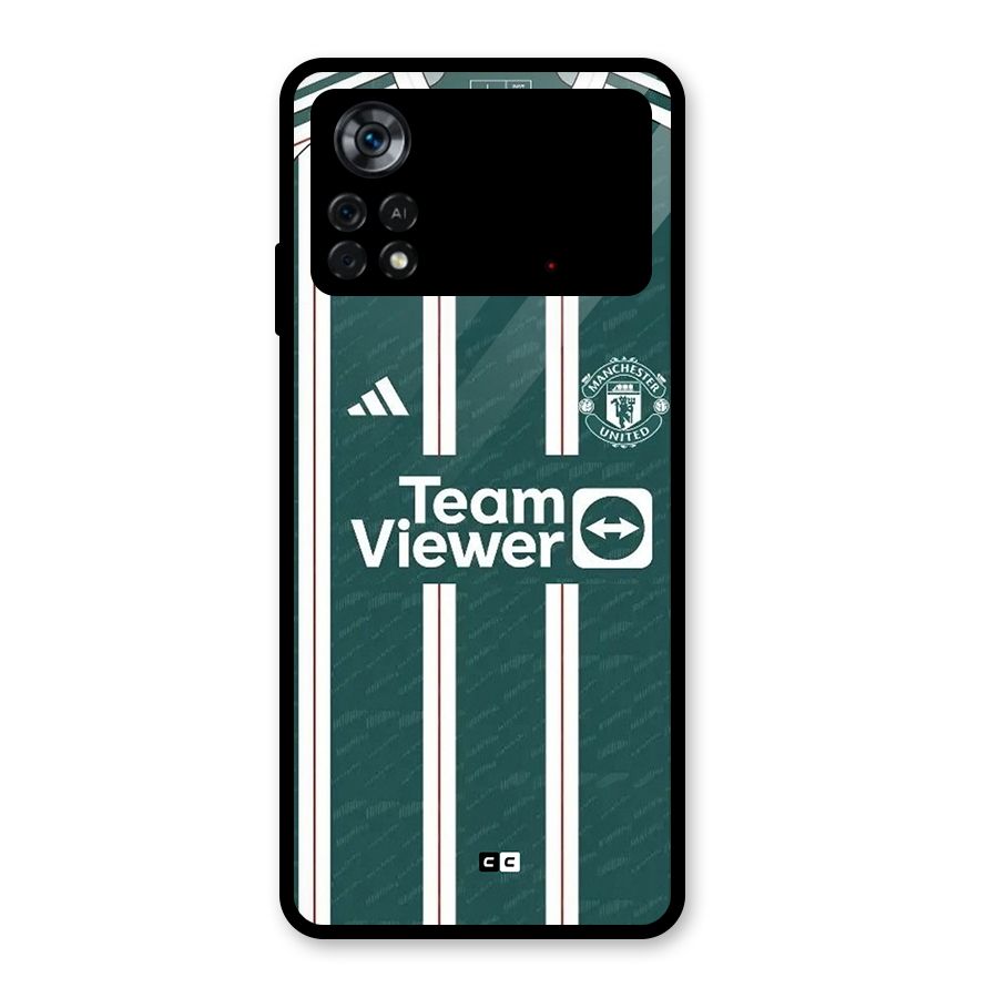 Manchester Team jersey Glass Back Case for Poco X4 Pro 5G