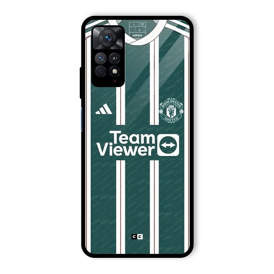 Manchester Team jersey Glass Back Case for Redmi Note 11 Pro