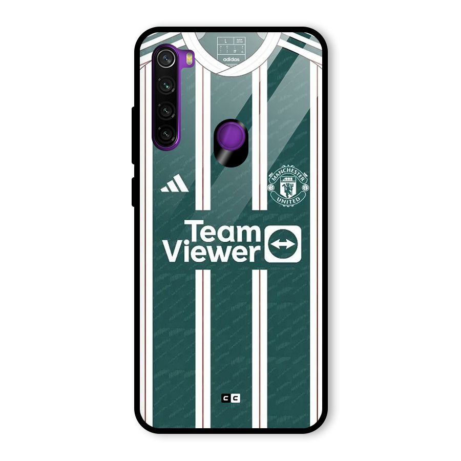 Manchester Team jersey Glass Back Case for Redmi Note 8