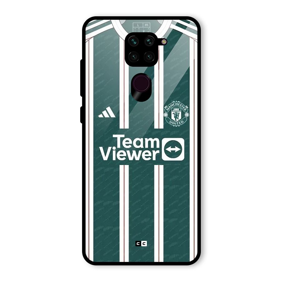 Manchester Team jersey Glass Back Case for Redmi Note 9