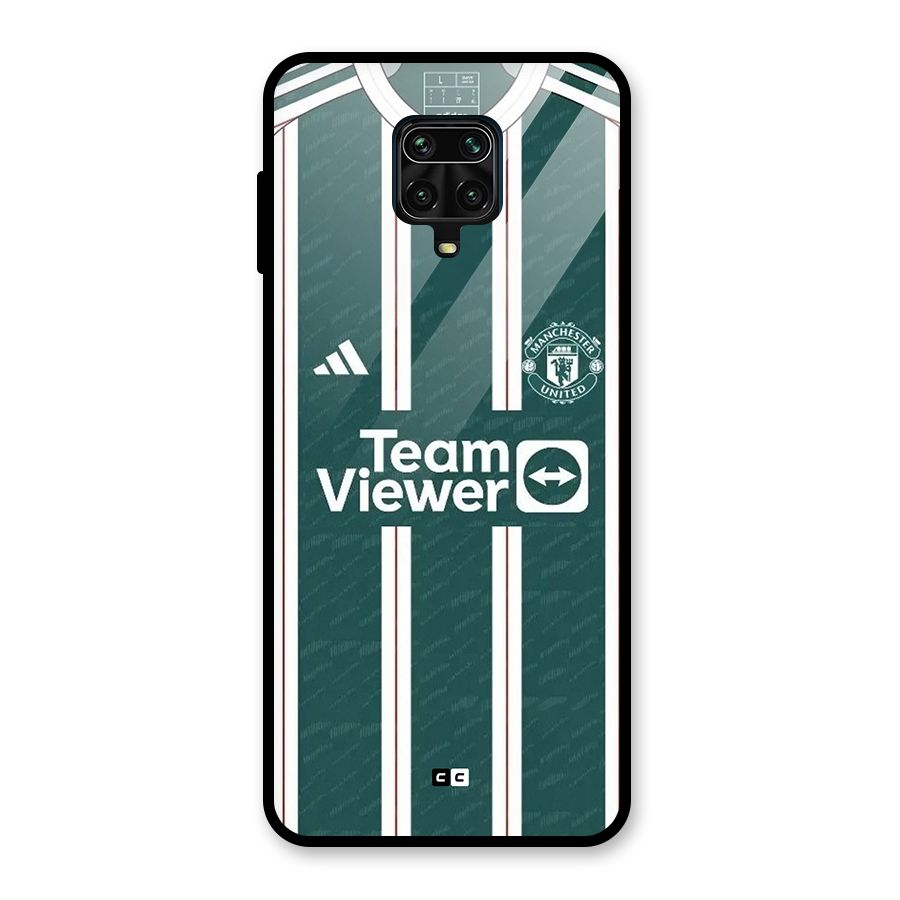 Manchester Team jersey Glass Back Case for Redmi Note 9 Pro