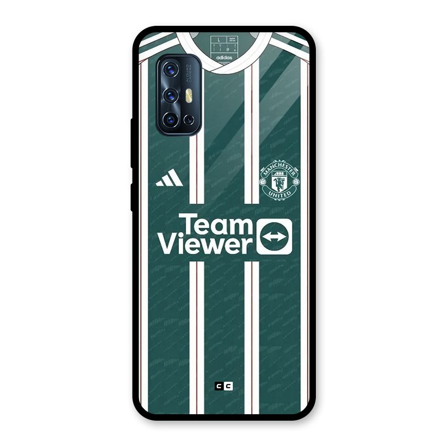 Manchester Team jersey Glass Back Case for Vivo V17