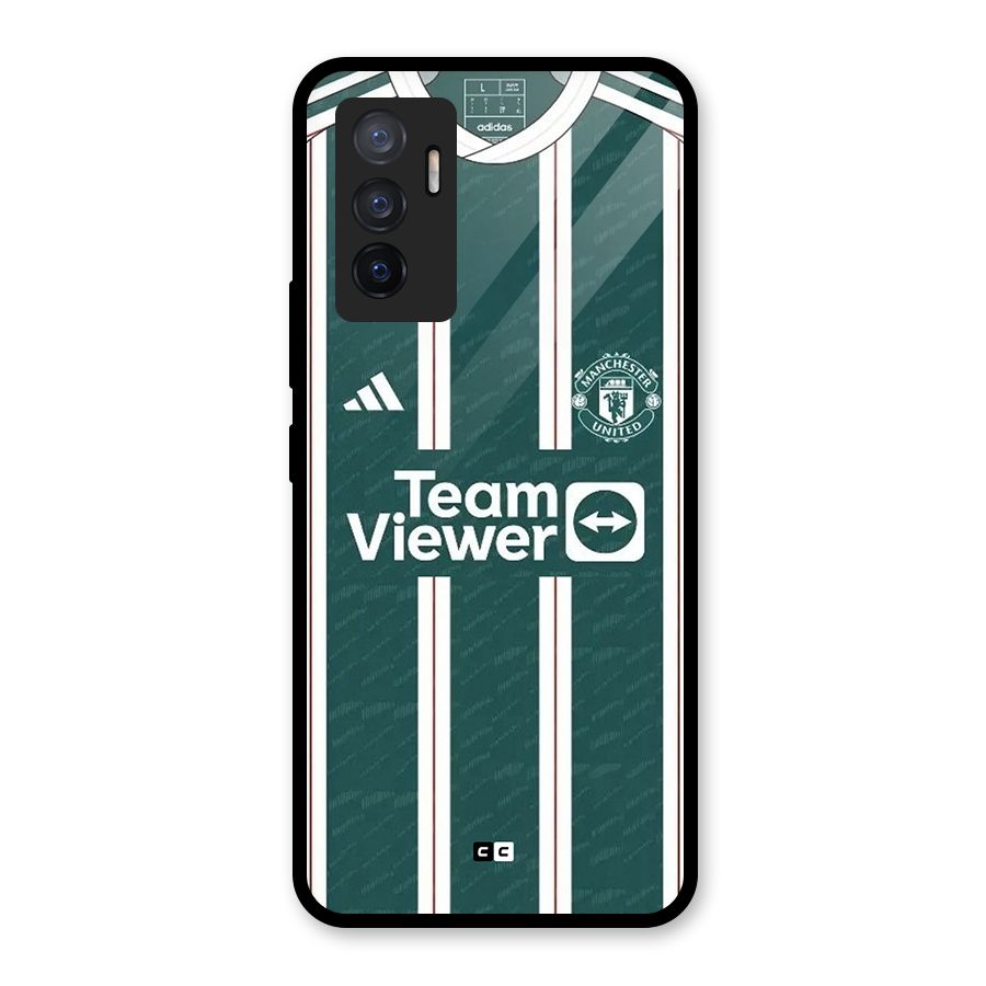 Manchester Team jersey Glass Back Case for Vivo V23e