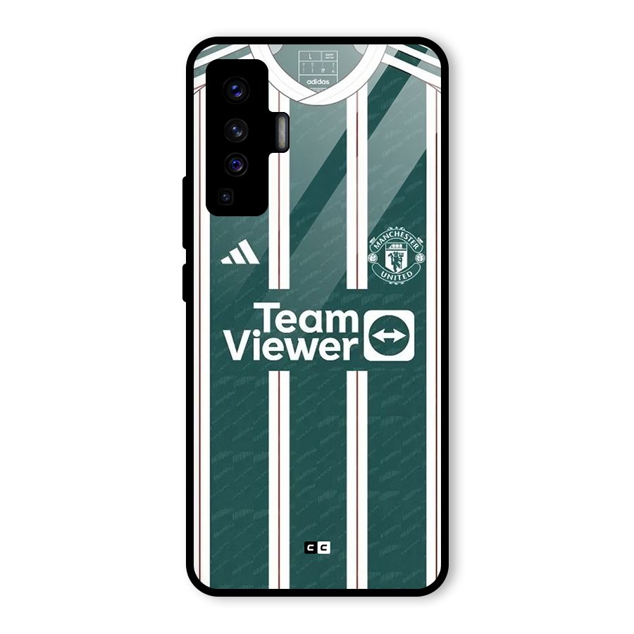 Manchester Team jersey Glass Back Case for Vivo X50