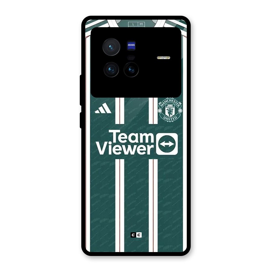 Manchester Team jersey Glass Back Case for Vivo X80