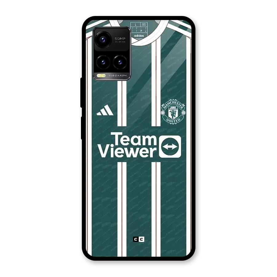 Manchester Team jersey Glass Back Case for Vivo Y21A