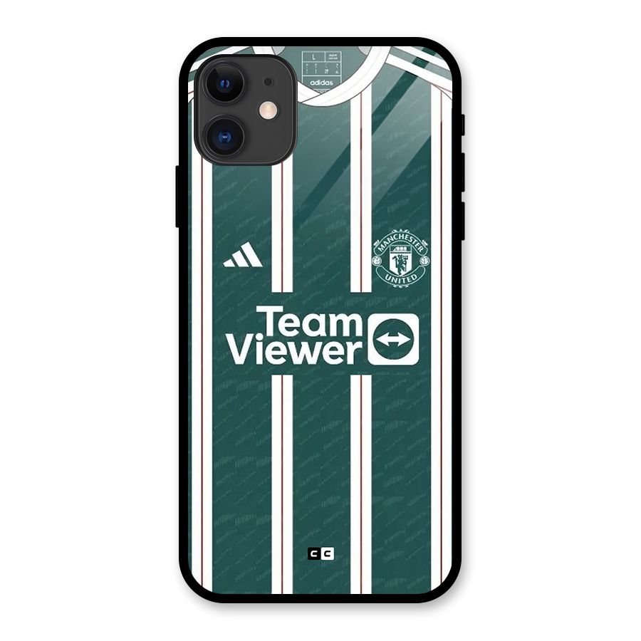 Manchester Team jersey Glass Back Case for iPhone 11