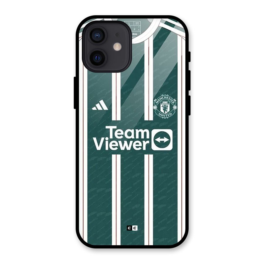 Manchester Team jersey Glass Back Case for iPhone 12
