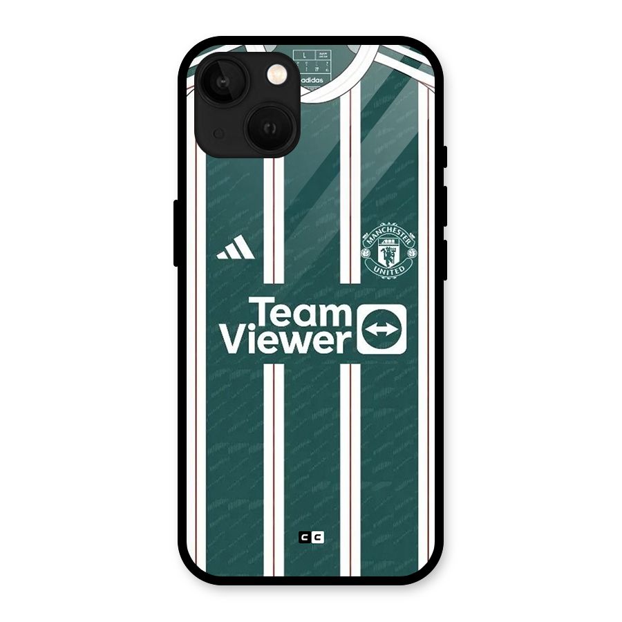 Manchester Team jersey Glass Back Case for iPhone 13