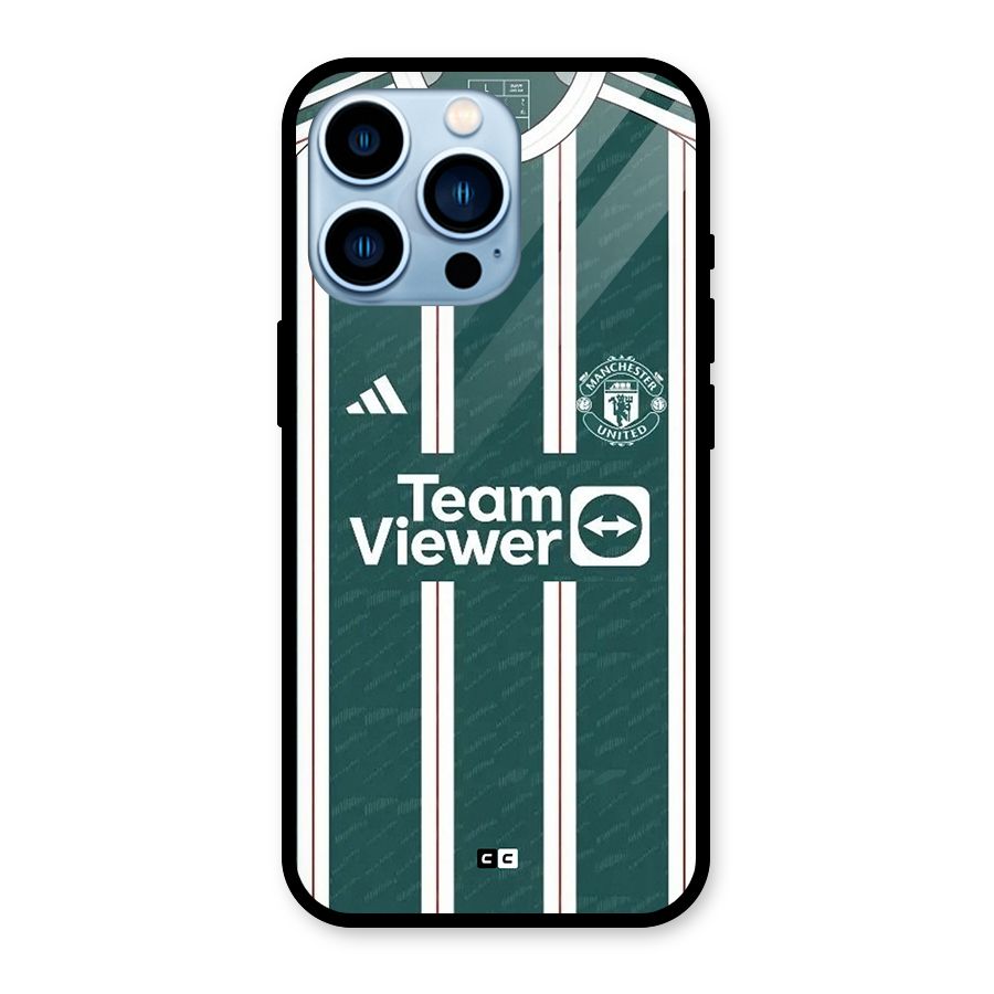 Manchester Team jersey Glass Back Case for iPhone 13 Pro