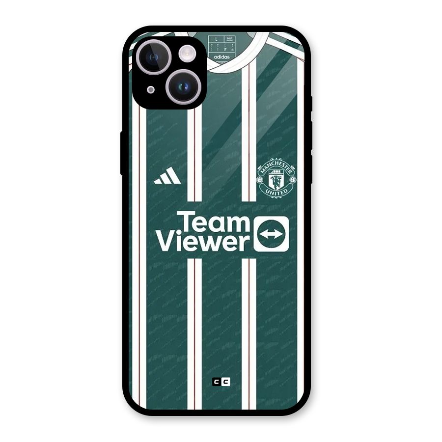 Manchester Team jersey Glass Back Case for iPhone 14 Plus